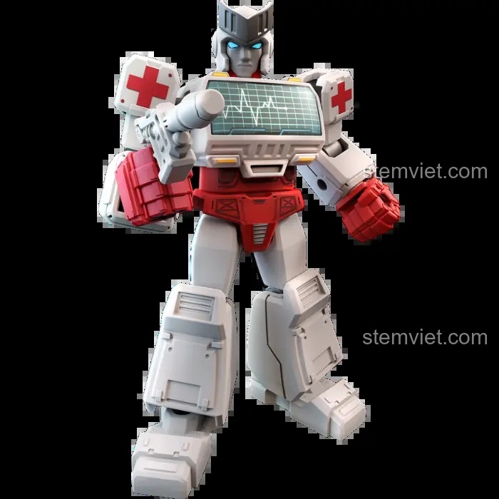 Mô hình xe ô tô vàng với súng, không liên quan đến sản phẩm BLOKEES 71150 Transformers