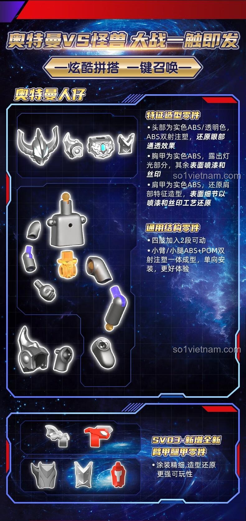 Mô hình Ultraman Belial từ bộ đồ chơi lắp ráp 71215 của 布鲁可BLOKEES