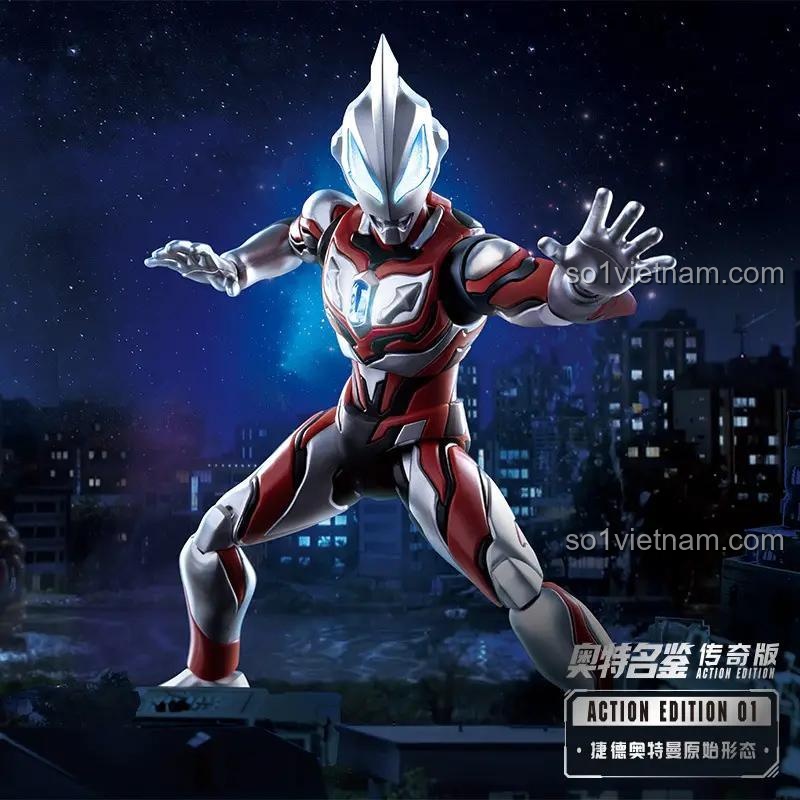Khả năng cử động của mô hình Ultraman Geed Action Edition của Blokees