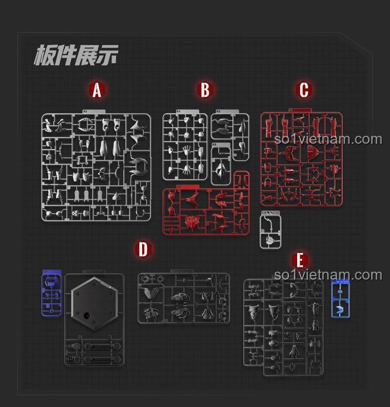 Chi tiết tay mô hình Ultraman Geed Action Edition của Blokees