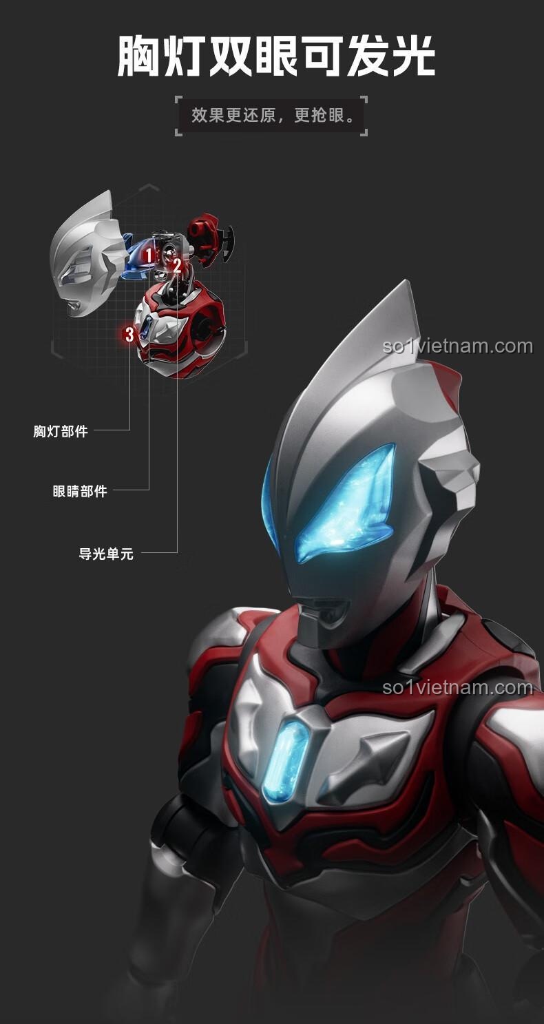 Mô hình Ultraman Geed Action Edition của Blokees tạo dáng 1