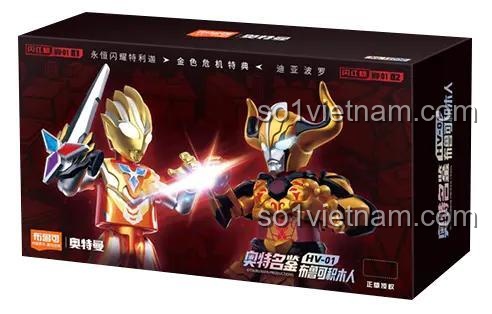 Mặt trước hộp sản phẩm BLOKEES 71225 Ultraman Tiga VS Diavolo