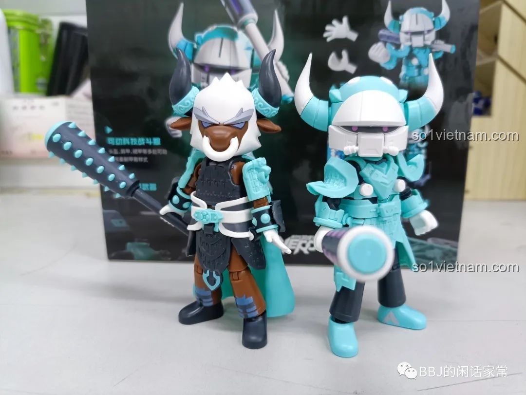 Mô hình Ngưu Ma Vương BLOKEES 85002 cầm vũ khí gậy chiến đấu.