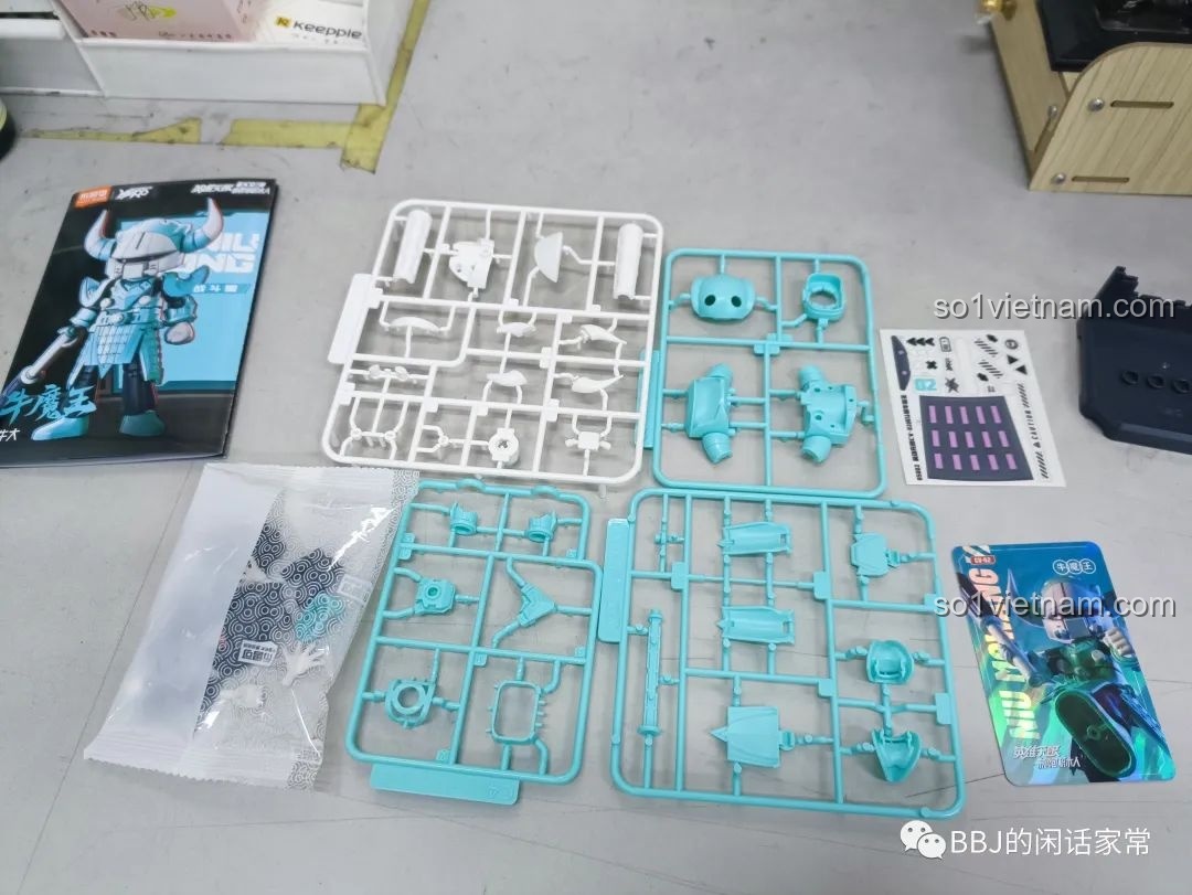 Các khung mảnh ghép chi tiết của bộ BLOKEES 85002 Ngưu Ma Vương.