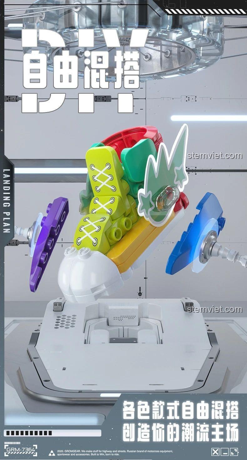 Bộ đồ chơi lắp ghép giày BLOKEES 86130, khả năng DIY tự do phối hợp các chi tiết, mô hình giày thời trang sáng tạo cho thanh niên 12 tuổi, giá tiết kiệm.