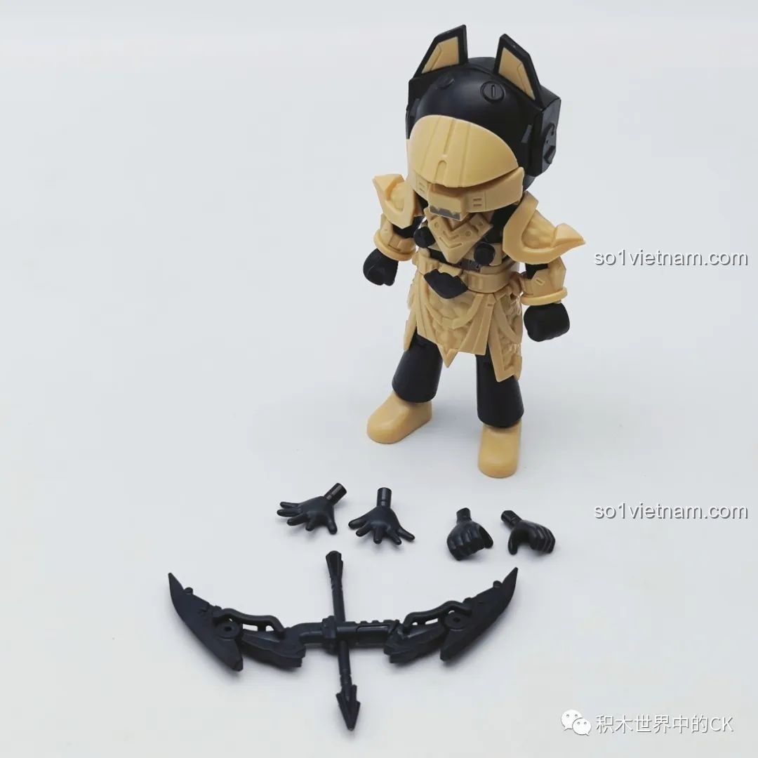 Mô hình BLOKEES Dương Tiễn (Chiến đấu) hoàn chỉnh, nhìn từ bên cạnh