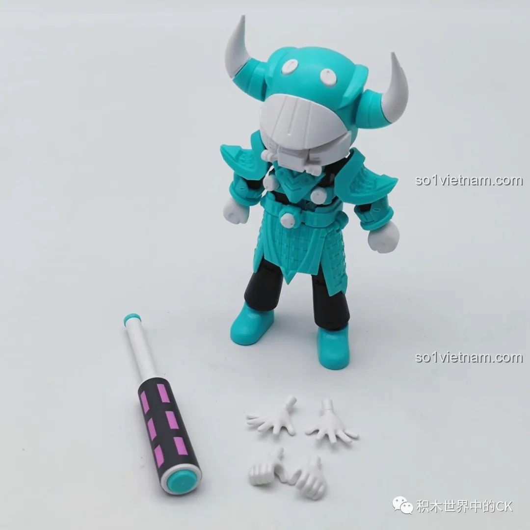 Mô hình BLOKEES Ngưu Ma Vương (Chiến đấu) hoàn chỉnh, nhìn từ bên cạnh