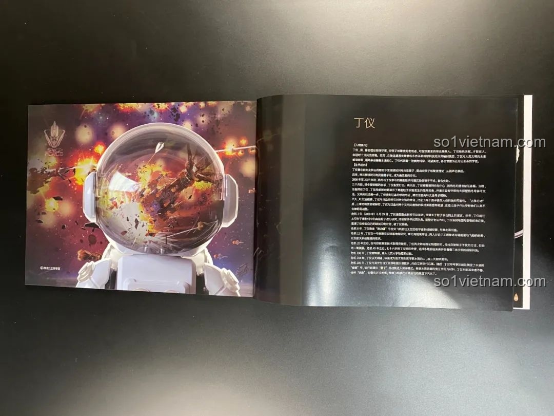 Tranh minh họa nhân vật Đinh Nghi trong sách hướng dẫn BLOKEES Tam Thể