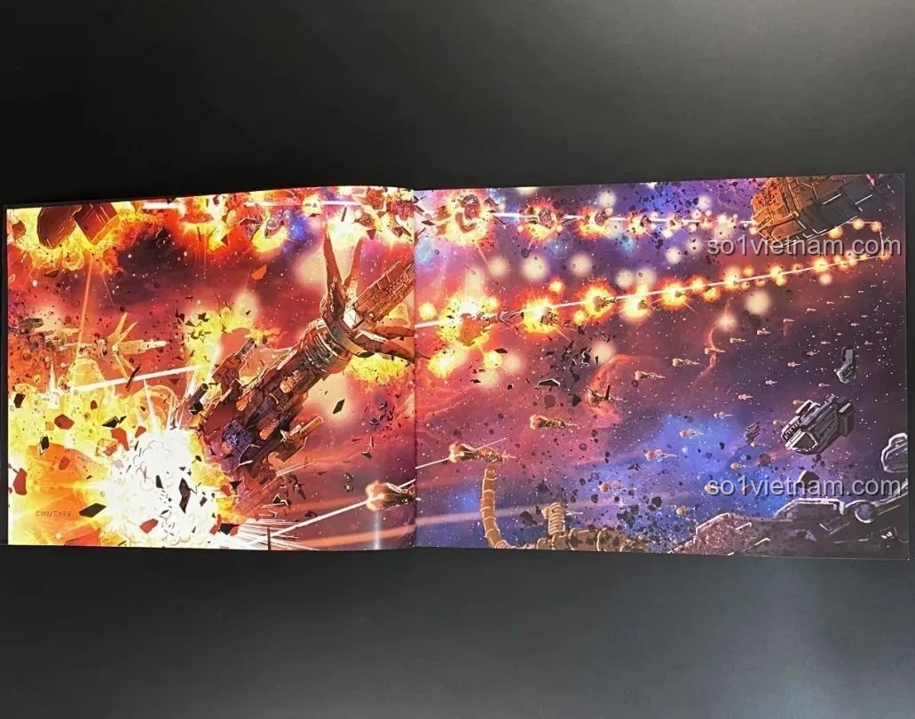 Tranh minh họa cảnh chiến đấu trong Tam Thể từ sách hướng dẫn BLOKEES