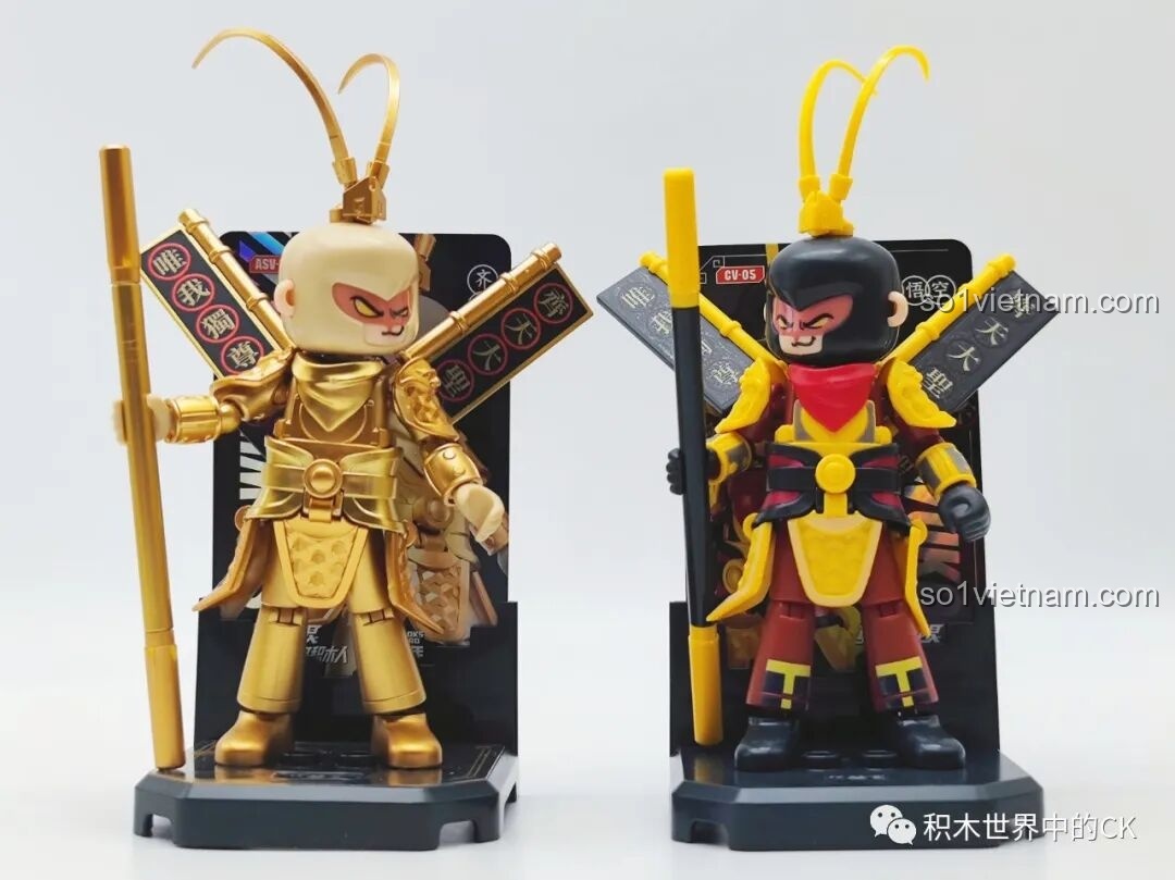 Mô hình BLOKEES Tôn Ngộ Không (Pháp tướng) trên đế trưng bày