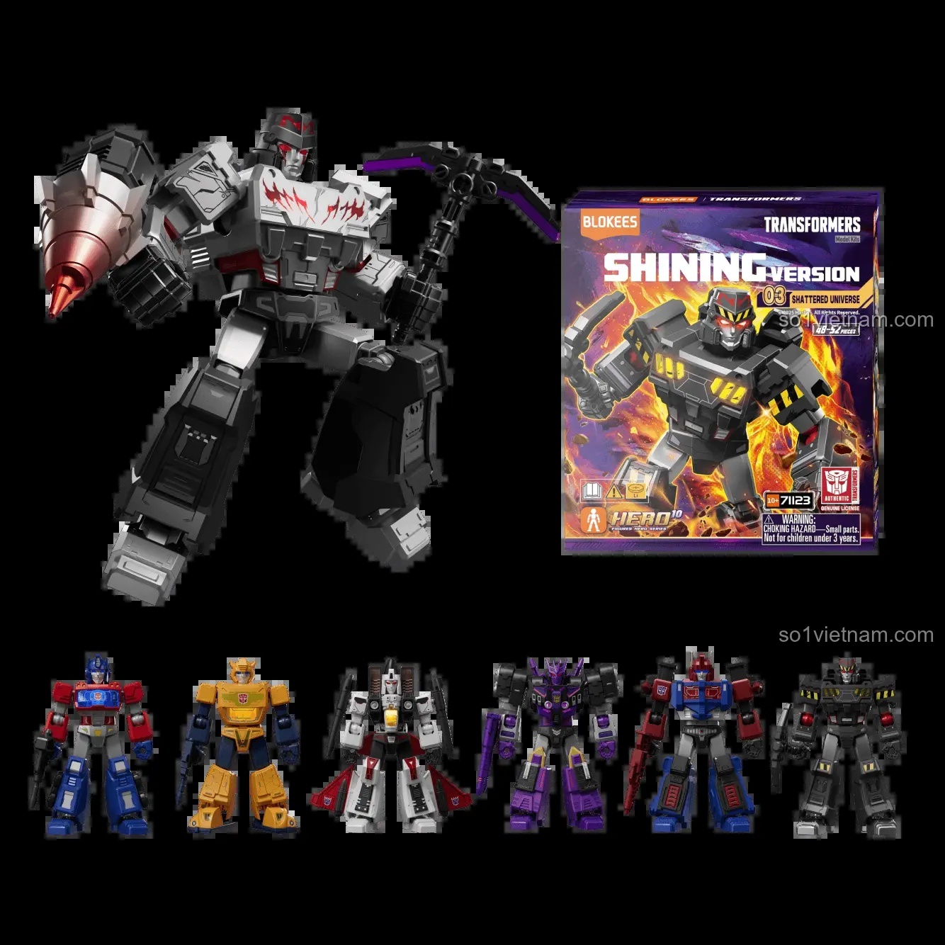 Các nhân vật trong dòng sản phẩm BLOKEES TRANSFORMERS Shining Version