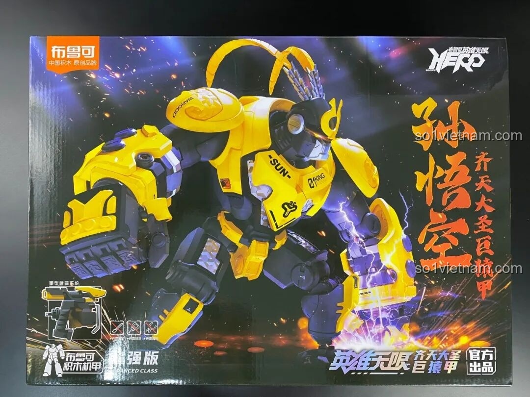 Mặt trước hộp BLOKS HERO 85010 Tôn Ngộ Không Cự Viên Giáp