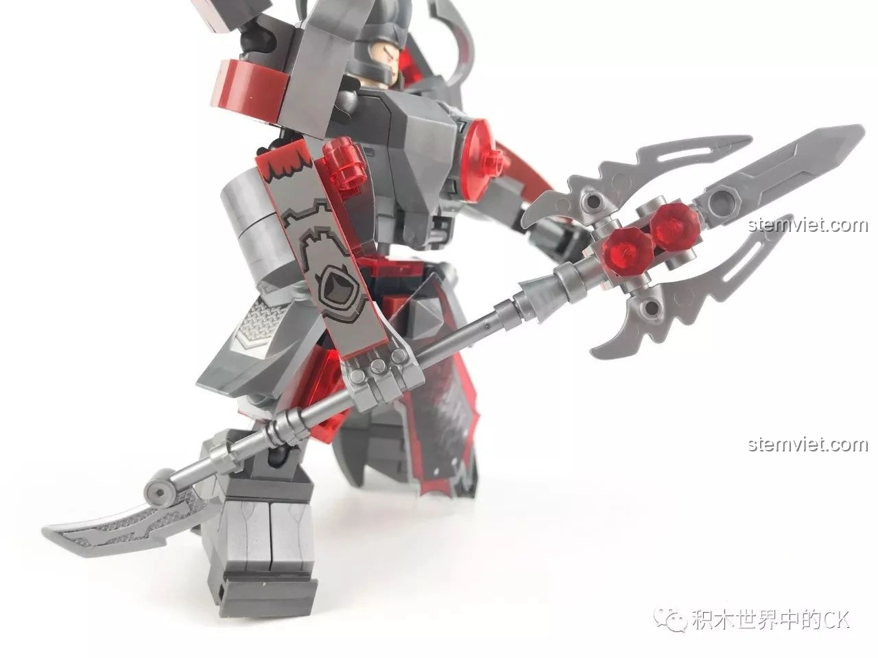 Góc nhìn khác của bộ 4 Mô hình Mecha Honor of Kings SEMBO 11858-11861, thể hiện sự phối hợp ăn ý.