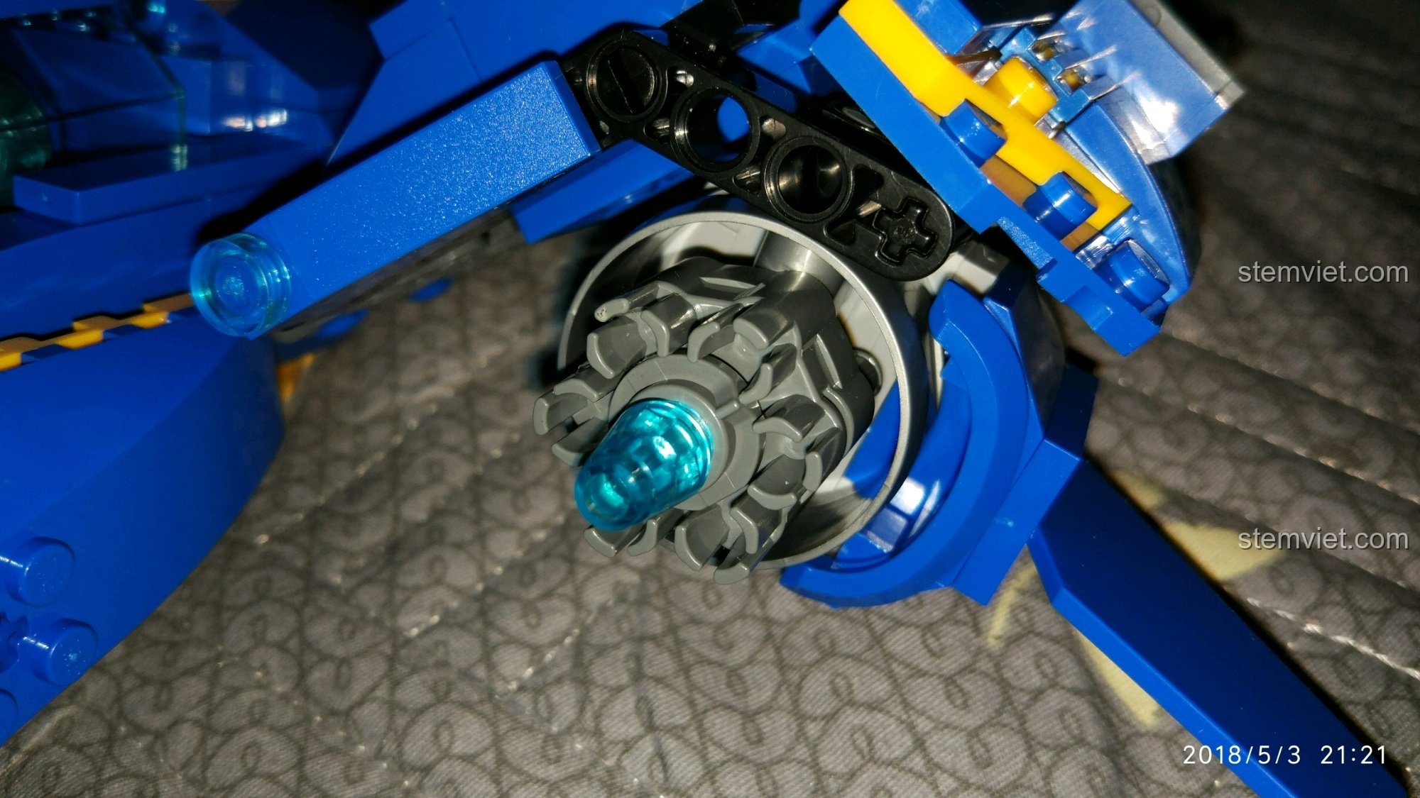 Tổng thể phi thuyền đồng minh Enlighten 2714 sau khi hoàn thành, bộ đồ chơi Enlighten giá hời