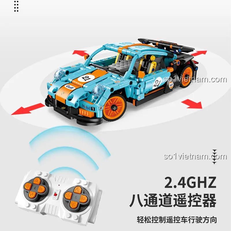 Bộ đồ chơi lắp ghép xe đua Porsche 911 GT2 Xingleshi FF10019 chi tiết