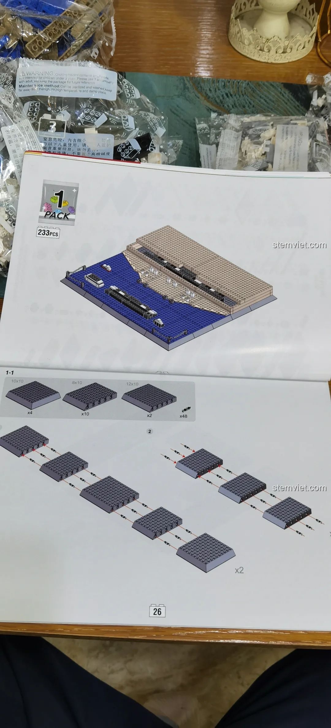 Thêm các công trình kiến trúc khác của WANGE được giới thiệu trong sách hướng dẫn bộ lắp ghép London Eye WANGE 6215.