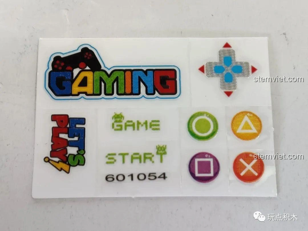 Cận cảnh các chi tiết của dãy phố mini Sembo Block, cho thấy chất lượng mảnh ghép và màu sắc.