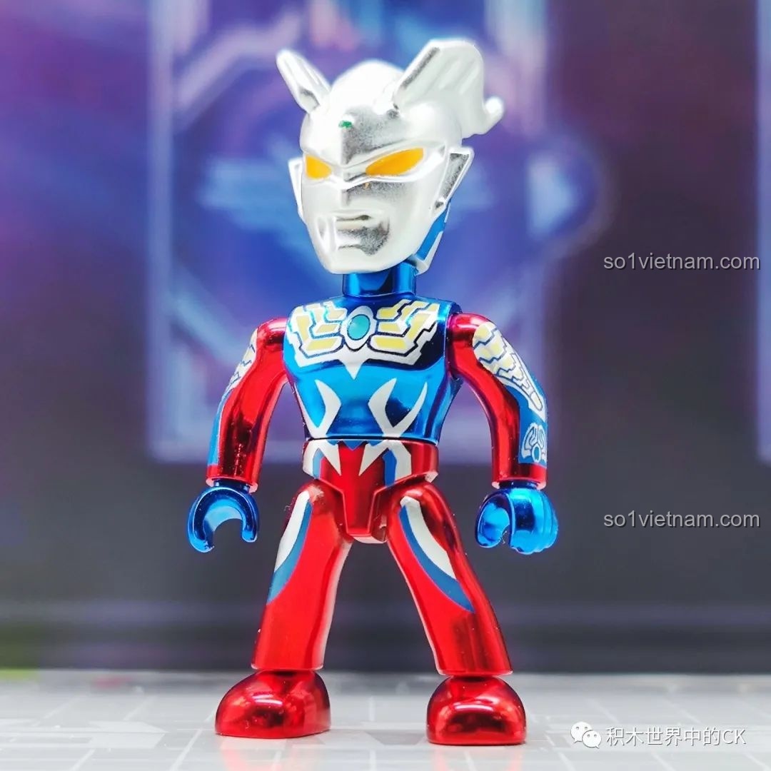 Nhân vật Ultraman Zero trong bộ đồ chơi lắp ghép Ultraman đối kháng 75102
