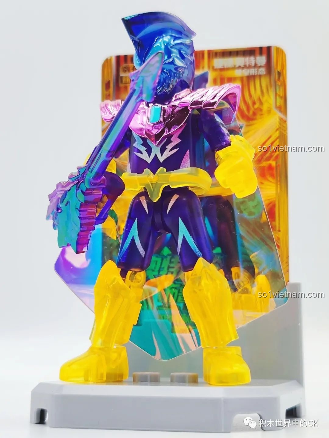 Phụ kiện và các mảnh ghép của mô hình Ultraman Geed Solid Burning BLOKEES GV-04 03