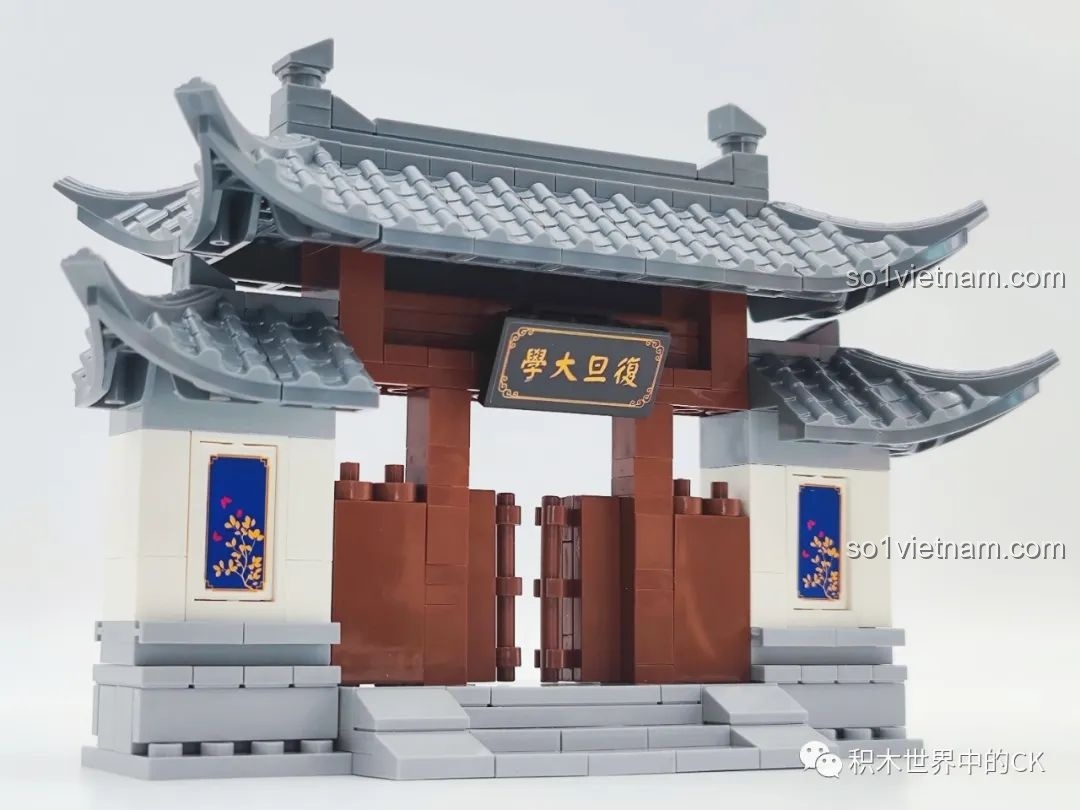 Tất cả các mô hình kiến trúc đại học trong bộ ZheGao QL1037 đã hoàn thiện, góc nhìn khác