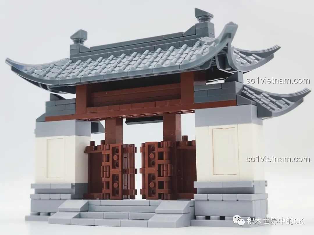 Tất cả các mô hình kiến trúc đại học trong bộ ZheGao QL1037 đã hoàn thiện, góc nhìn từ trên cao