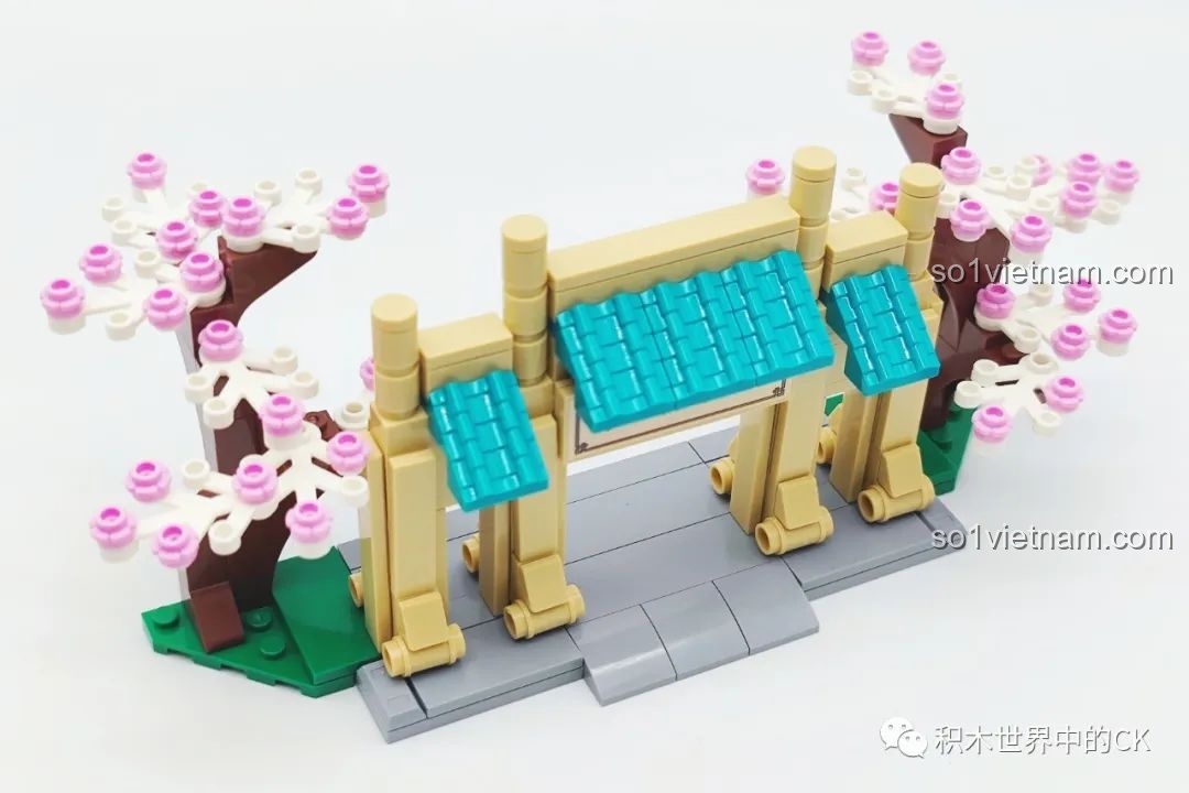 Mô hình Đại học Phúc Đán đã hoàn thiện, nhìn từ phía trước