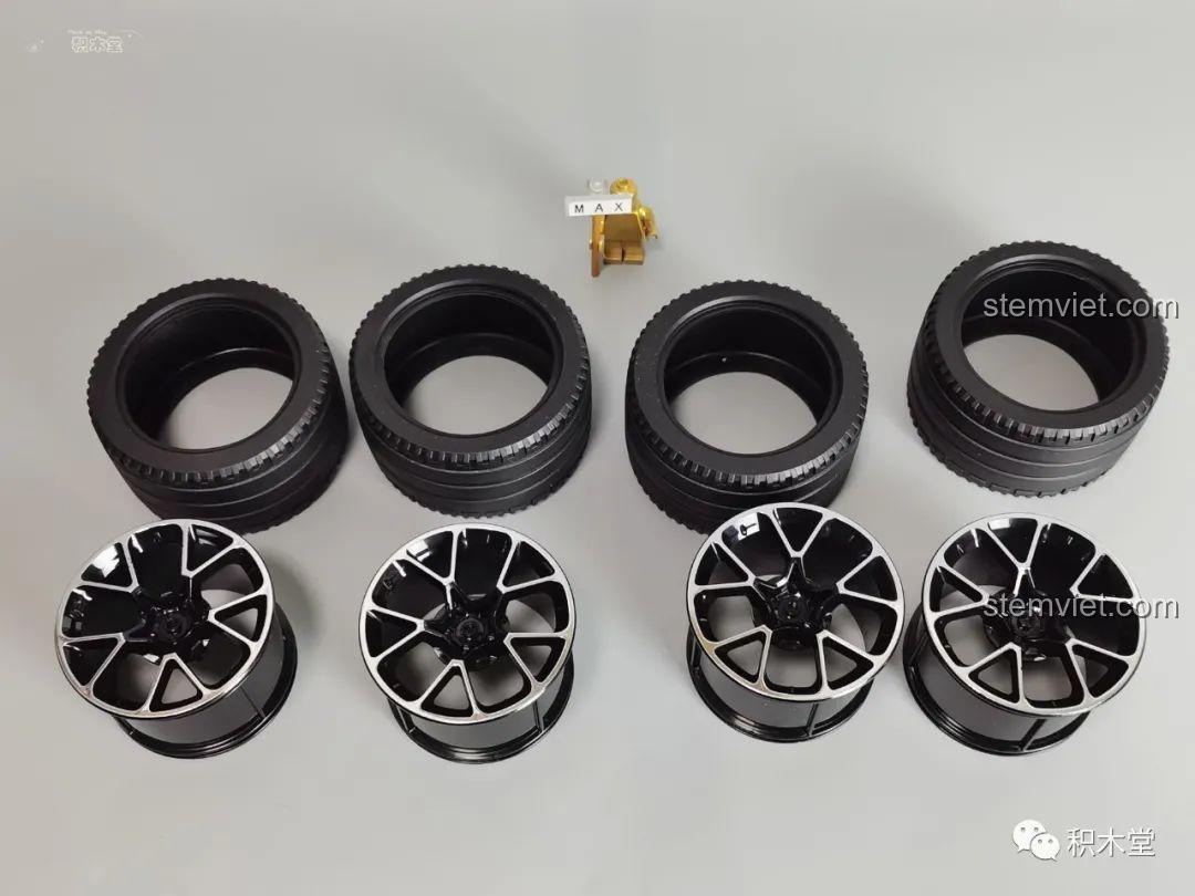 Bánh xe mạ crom của Bugatti Divo Taigaole T5004