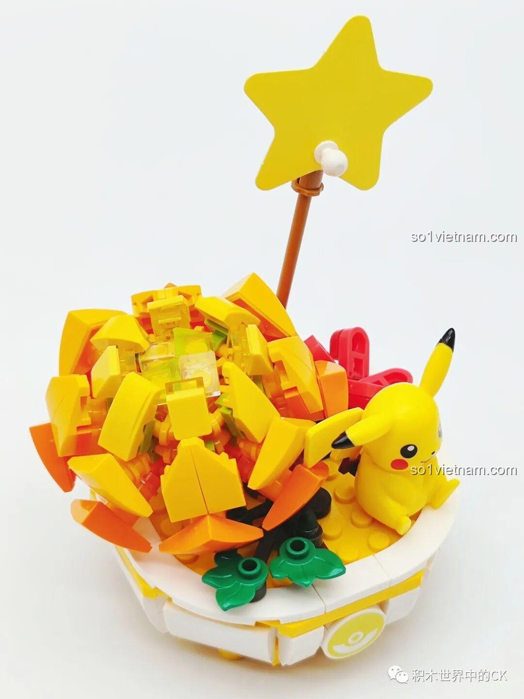 Mở hộp bộ lắp ráp Chậu Cây Pokemon Keeppley mẫu Bulbasaur