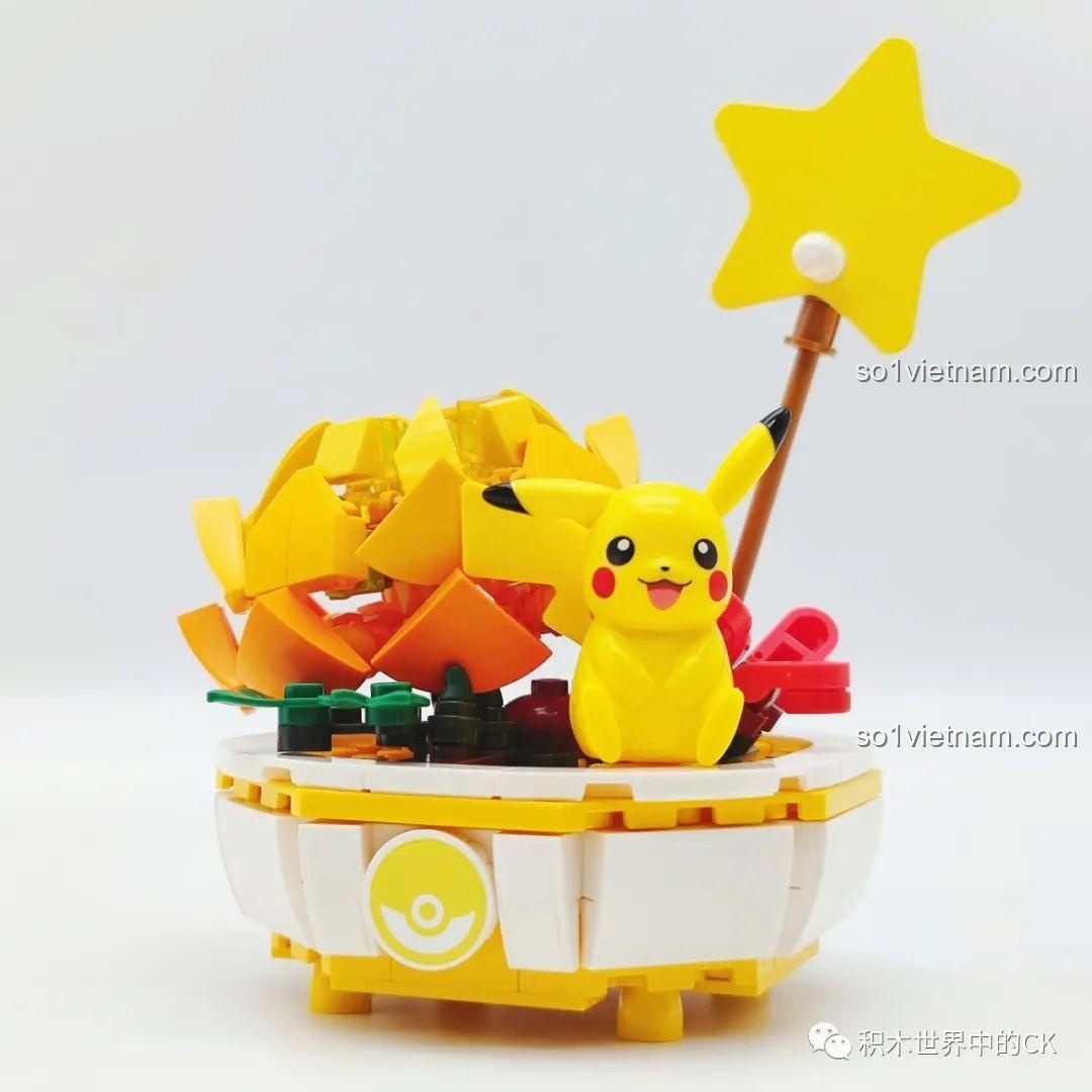 Mở hộp bộ lắp ráp Chậu Cây Pokemon Keeppley mẫu Squirtle