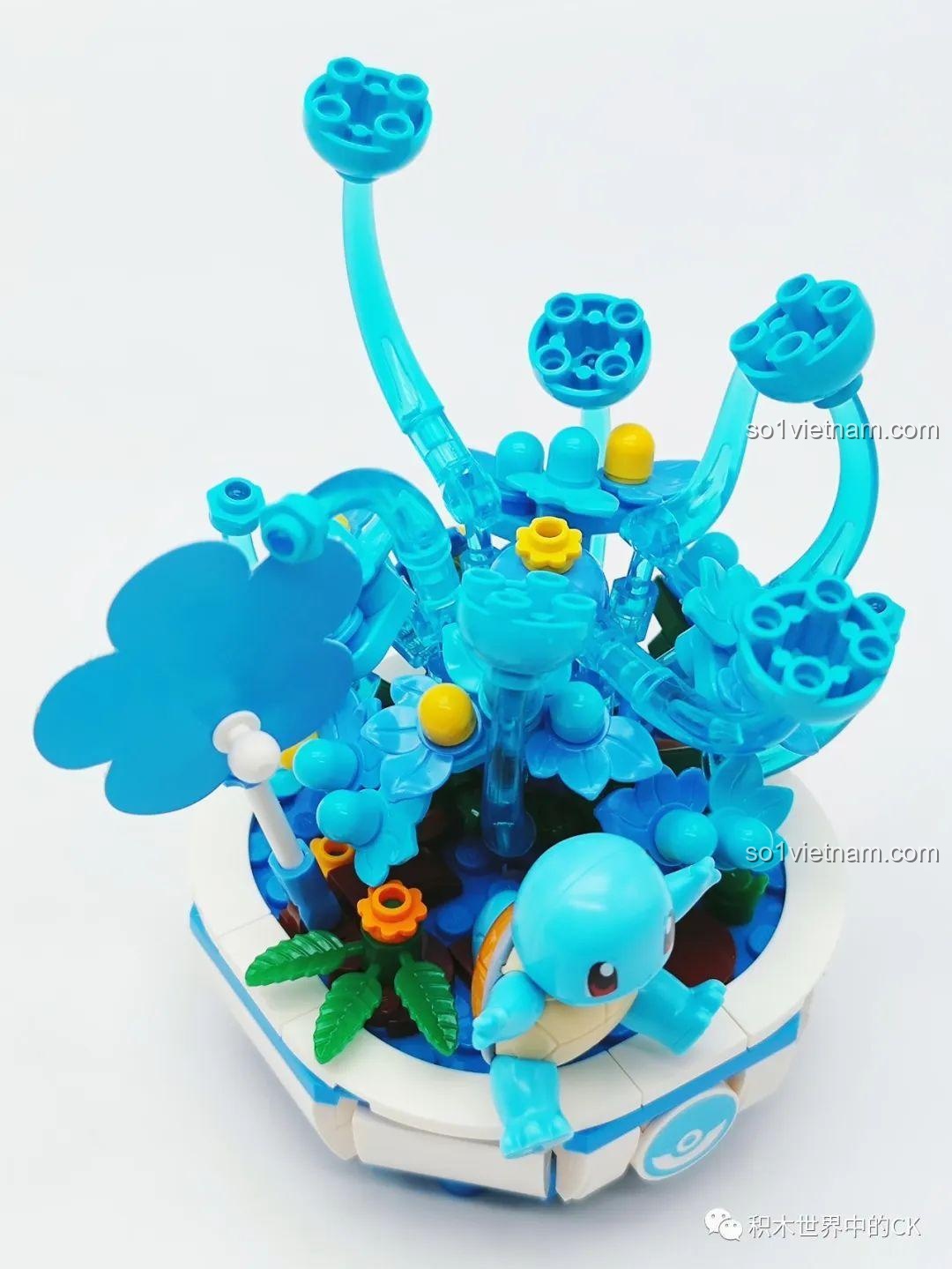 Thành phẩm bộ lắp ráp Chậu Cây Pokemon Keeppley mẫu Squirtle