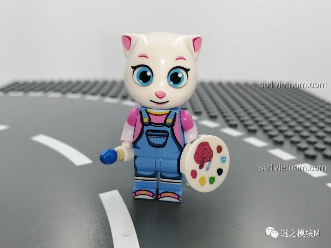 Bối cảnh phòng tắm trong bộ lắp ráp Gia đình Talking Tom 99004