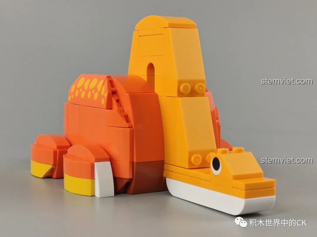 Bộ lắp ráp khủng long Fun Desk JAKI trên bàn học của bé, trang trí và tiện ích