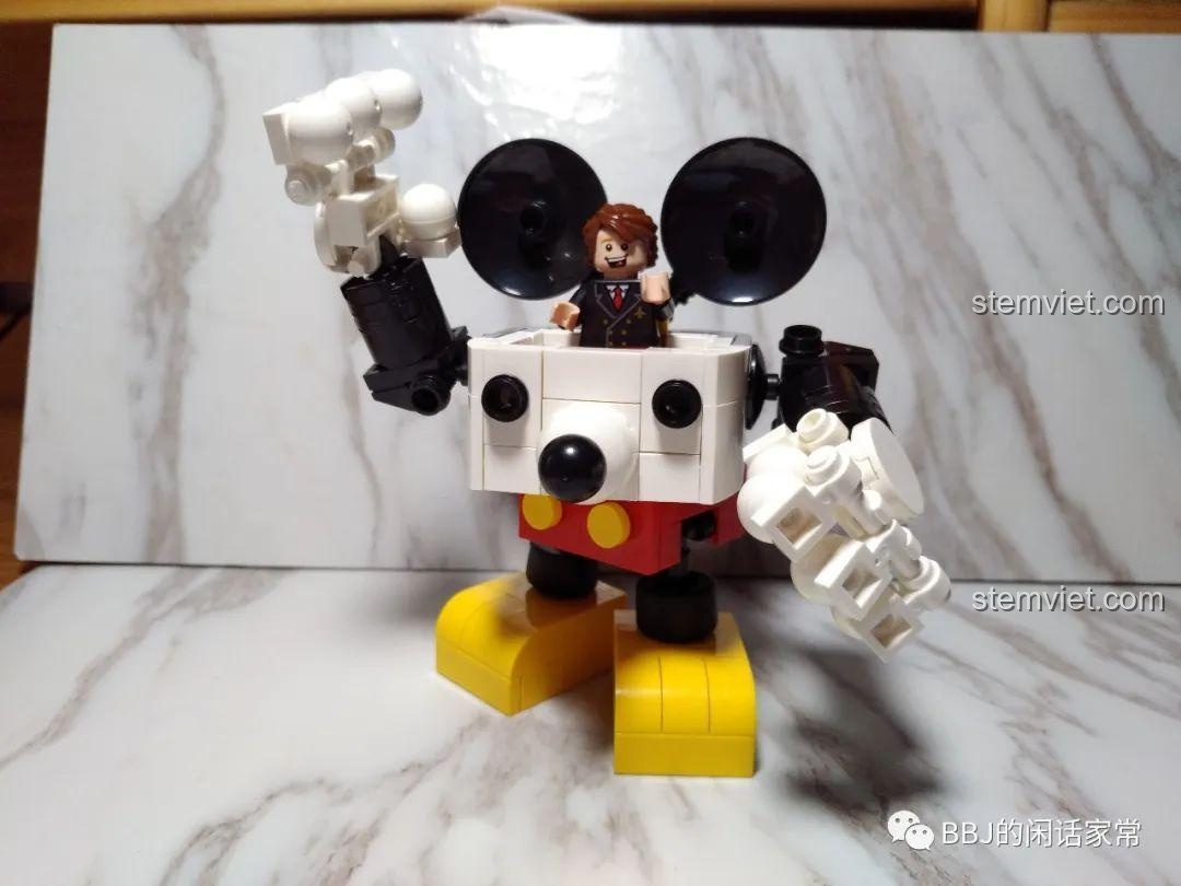 Hoàn thiện bộ lắp ráp Tégu Brick 72100 Mickey Mecha
