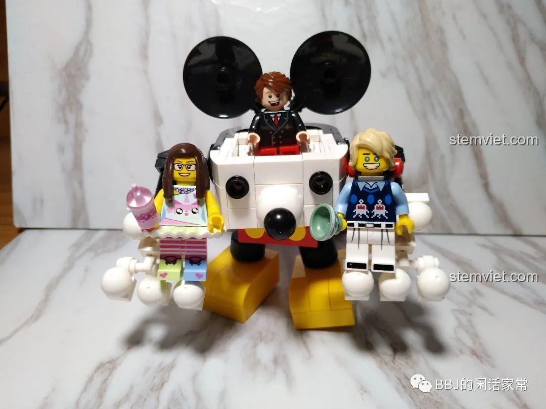 Chi tiết các mảnh ghép màu trắng của Tégu Brick 72100