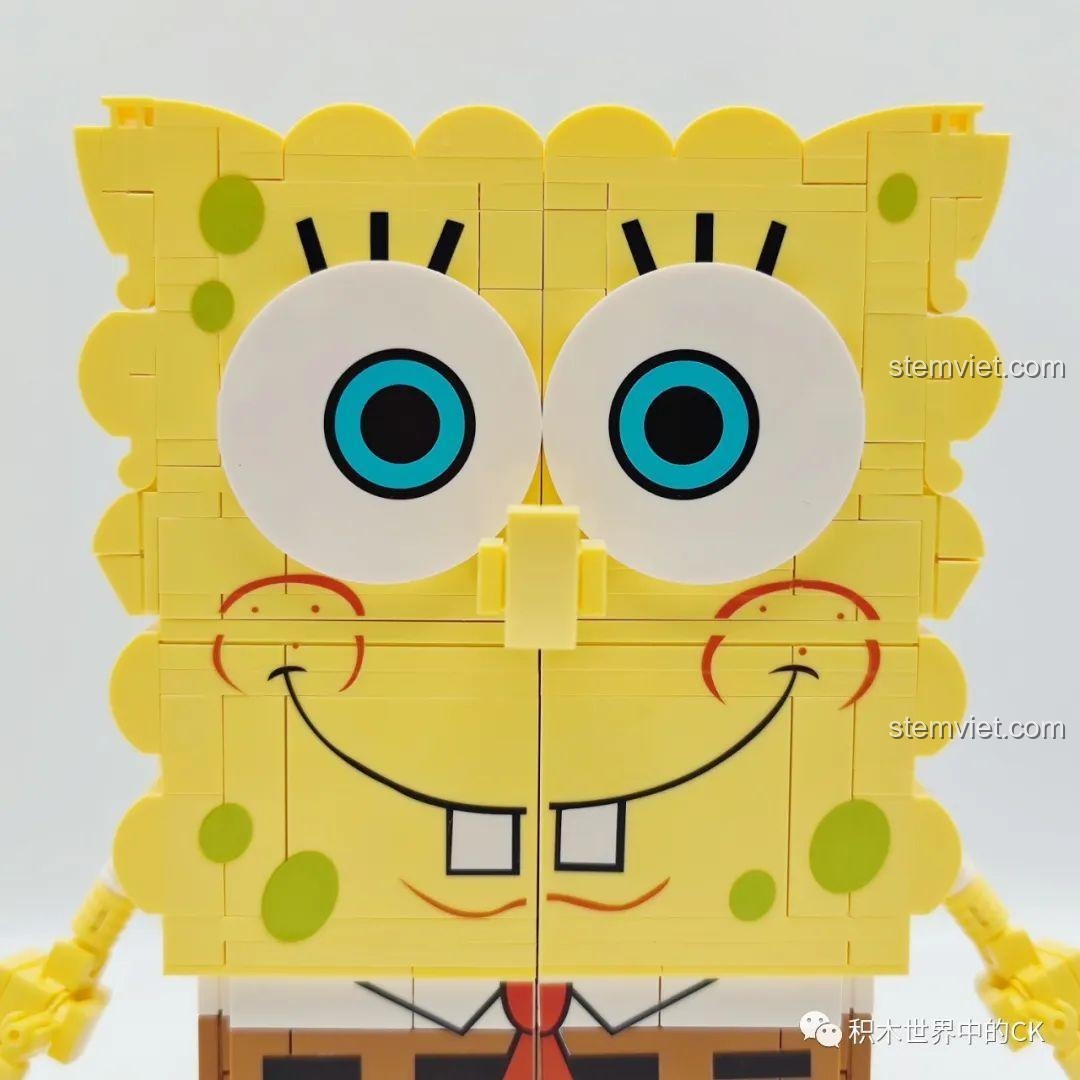 Mô hình SEMBO Spongebob Squarepants 612203 với các bộ phận chi tiết