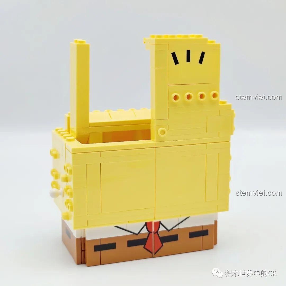 Quá trình lắp ráp SEMBO Spongebob Squarepants 612203 - phần thân dưới