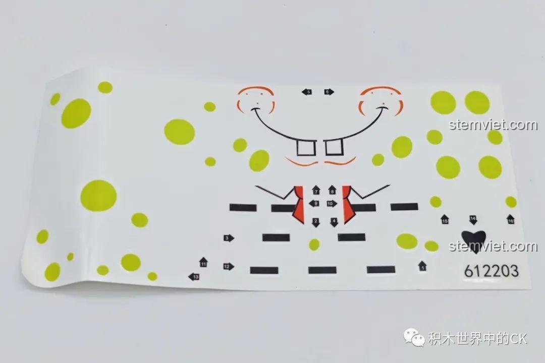 Bộ sticker SEMBO Spongebob Squarepants 612203 với các biểu cảm