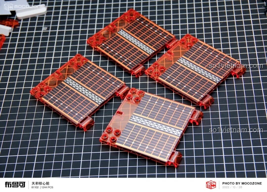 Các tấm pin năng lượng mặt trời đã hoàn thiện