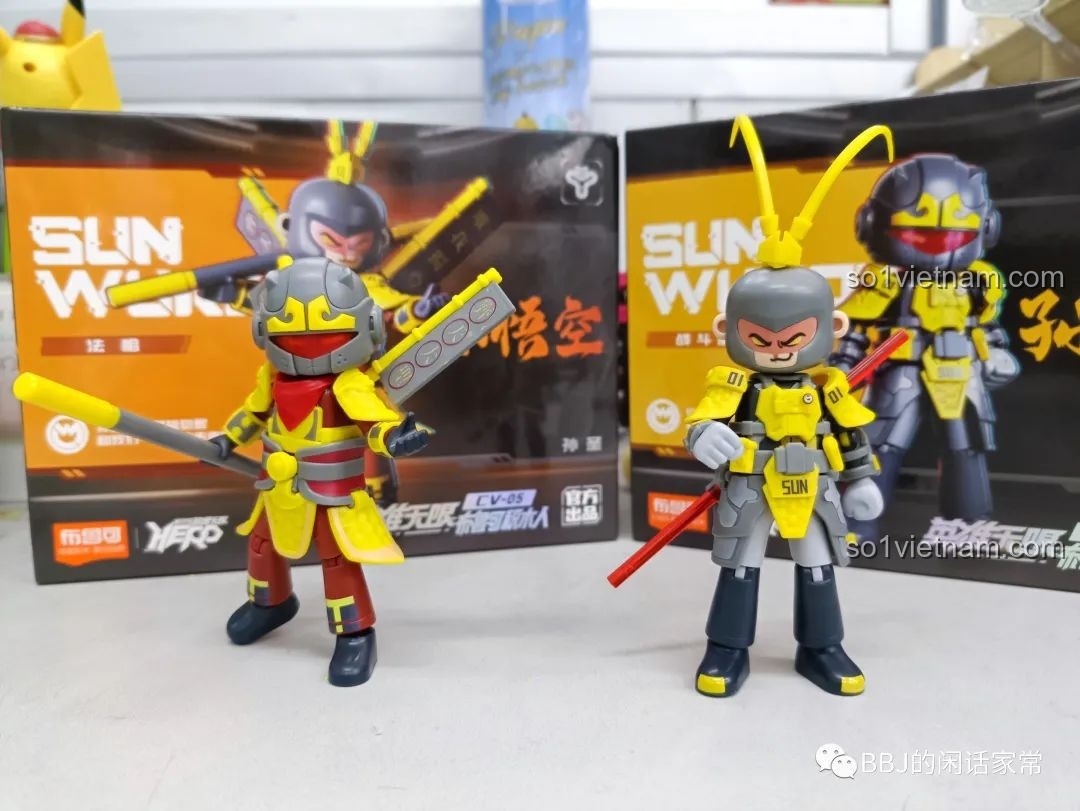 Chi tiết phần đầu và mũ của Tôn Ngộ Không Pháp Tướng BLOKEES 85005