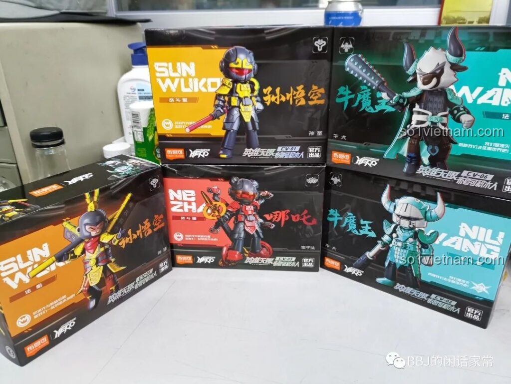 Hộp sản phẩm bộ lắp ráp Tôn Ngộ Không Pháp Tướng BLOKEES 85005 với hình ảnh nhân vật ấn tượng