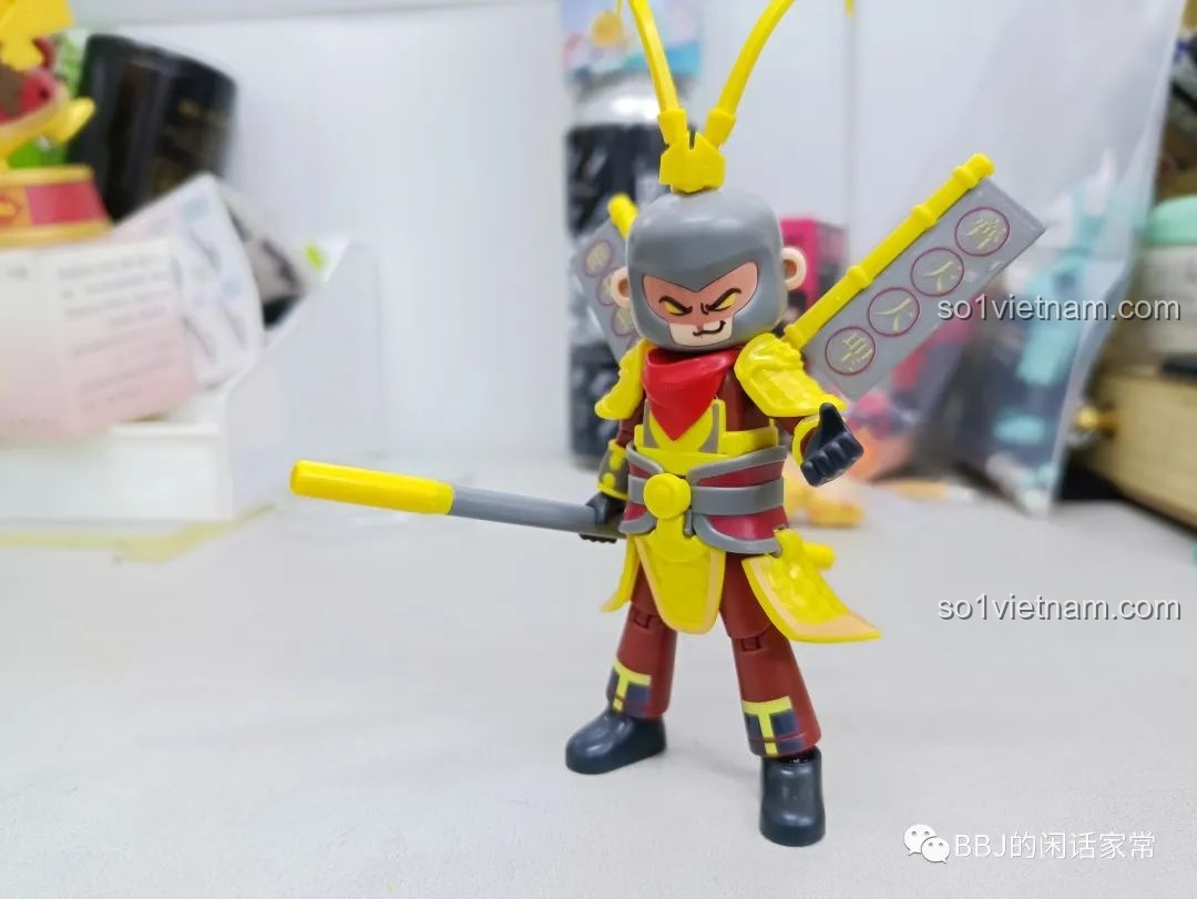 Mô hình Tôn Ngộ Không Pháp Tướng BLOKEES 85005 sau khi hoàn thiện, nhìn từ phía trước