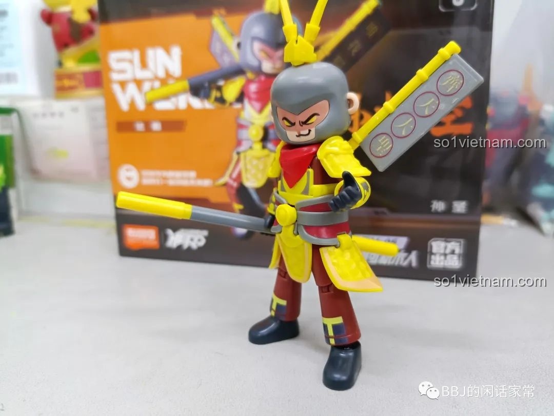 Mô hình Tôn Ngộ Không Pháp Tướng BLOKEES 85005 cầm cây gậy Như Ý