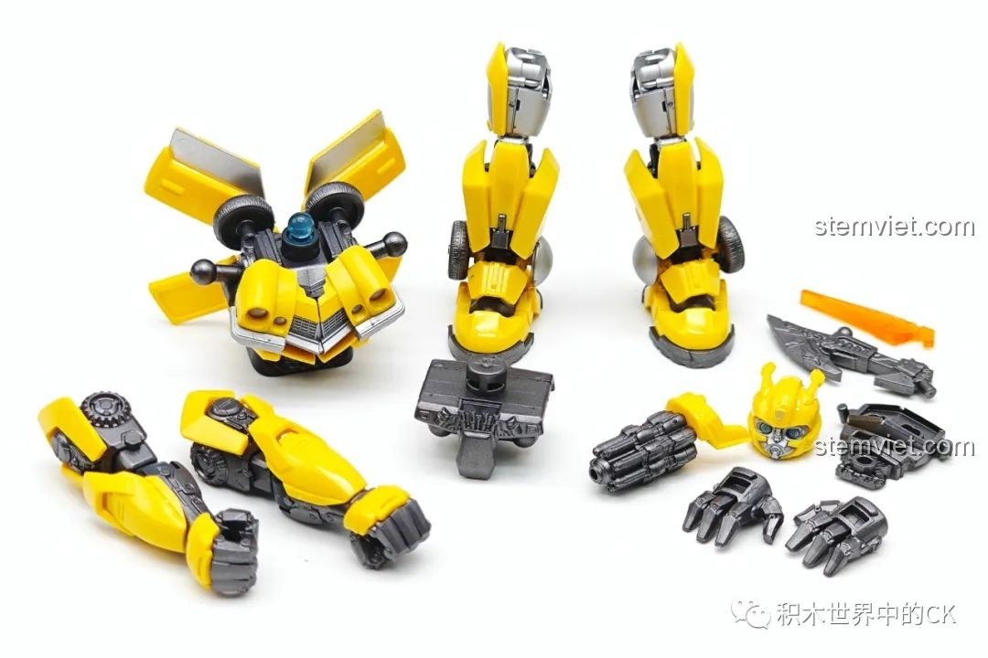 Các bộ phận chính của Robot Đại Hoàng Phong (EX) sau khi tách khuôn, sẵn sàng lắp ráp BLOKEES 71146.