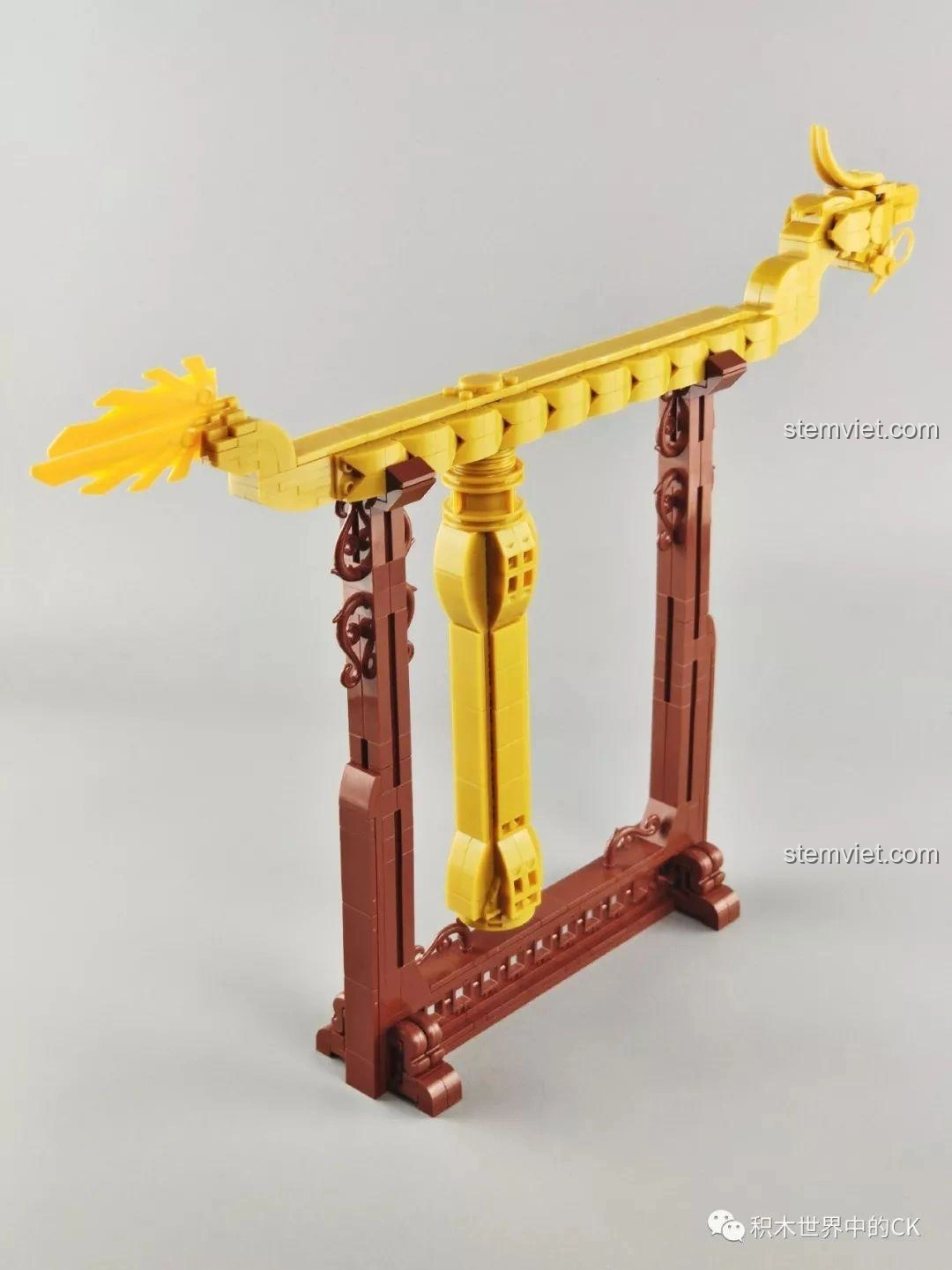 Bộ lắp ráp vật phẩm thần bí SEMBO 605102 Tầm Long Xích với khả năng xoay, tạo hiệu ứng động.