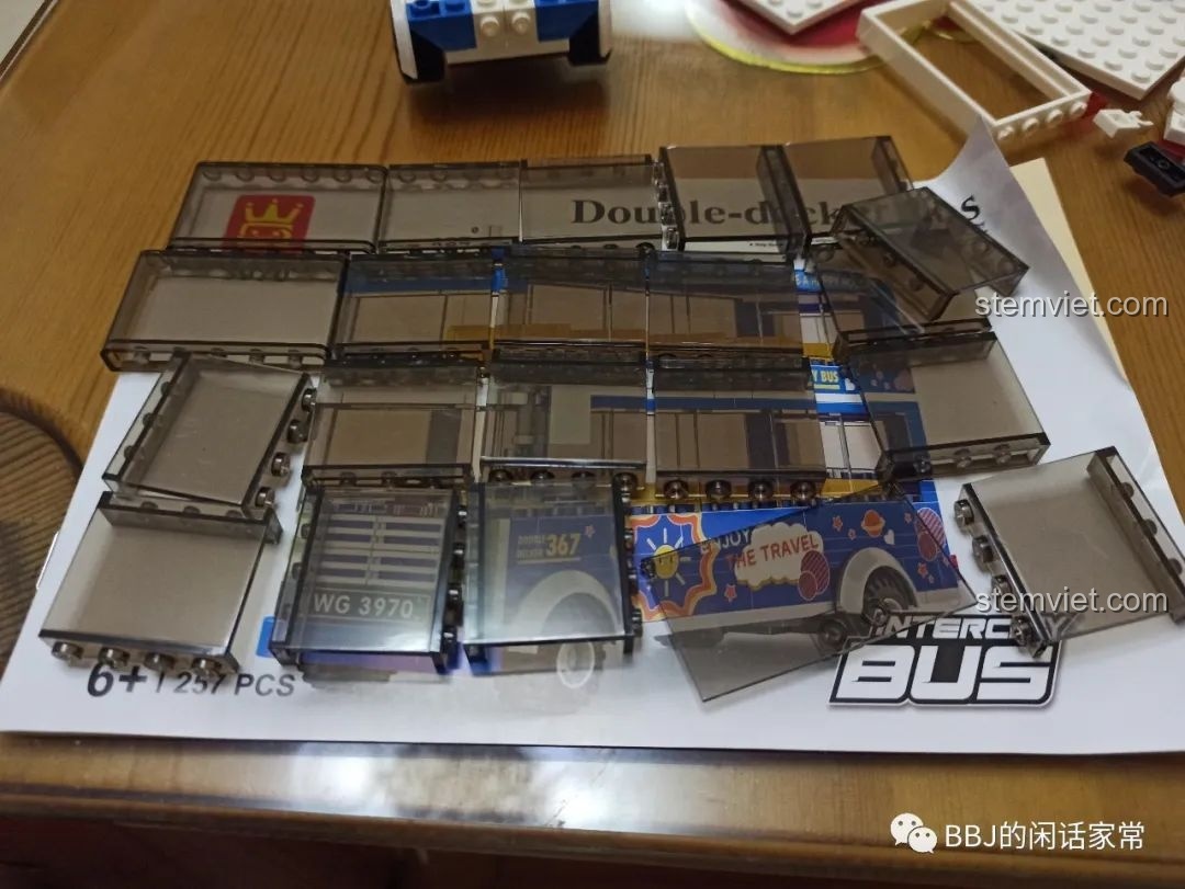 Bộ sticker đi kèm bộ lắp ráp Wange 3970