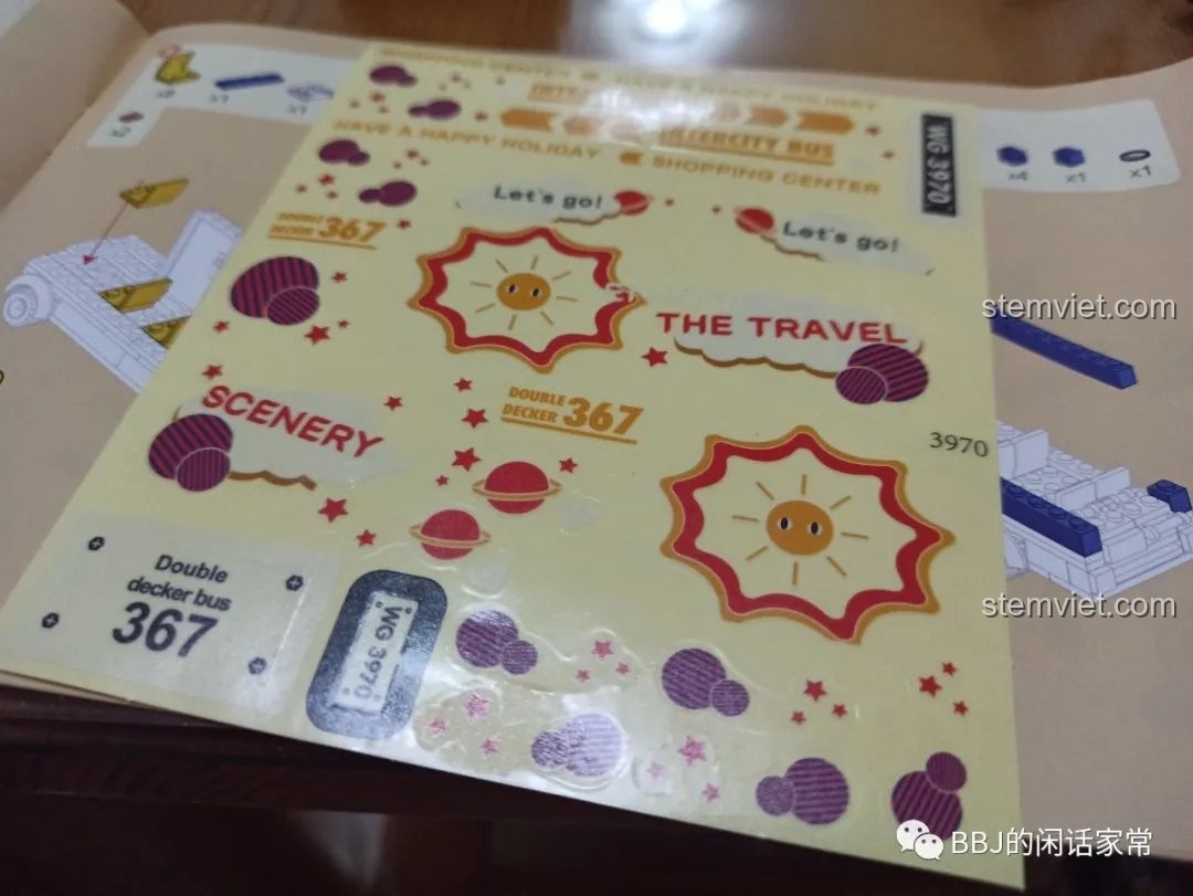 Mô hình xe buýt hai tầng Wange 3970 nhìn từ phía trước