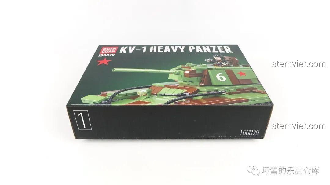 Hộp số 1 của bộ lắp ráp Xe tăng KV-1 QUANGUAN, đánh dấu bước khởi đầu của quá trình lắp ráp.