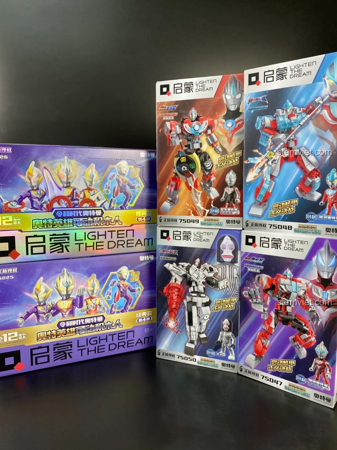 Toàn cảnh các bộ lắp ráp QMAN Ultraman Cơ Giáp và hộp blind box figure. Đánh giá chi tiết từng bộ cho bé trai.