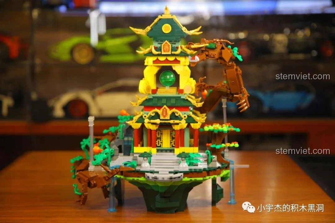 Toàn bộ bộ sưu tập Tiên Các Thánh Trúc của Sluban, bao gồm Thanh Long Các, Quảng Hàn Cung và Vân Tiêu Bảo Điện.