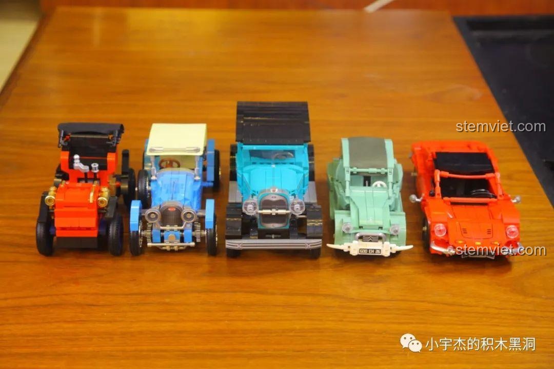 Năm mô hình xe cổ điển từ bộ sưu tập Beijing Auto Museum của SEMBO, nhìn từ góc khác.